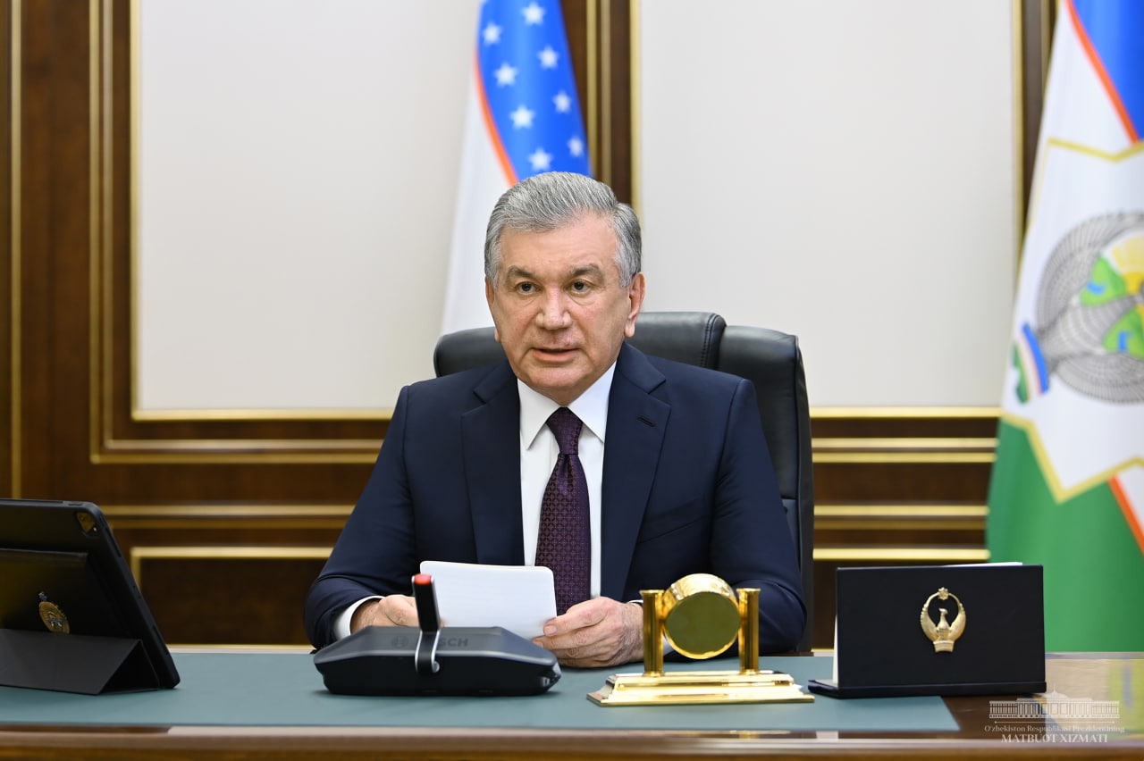 سخنرانی رئیس جمهور ازبکستان شوکت میرضیایف در نشست شورای عالی اقتصادی اوراسیا